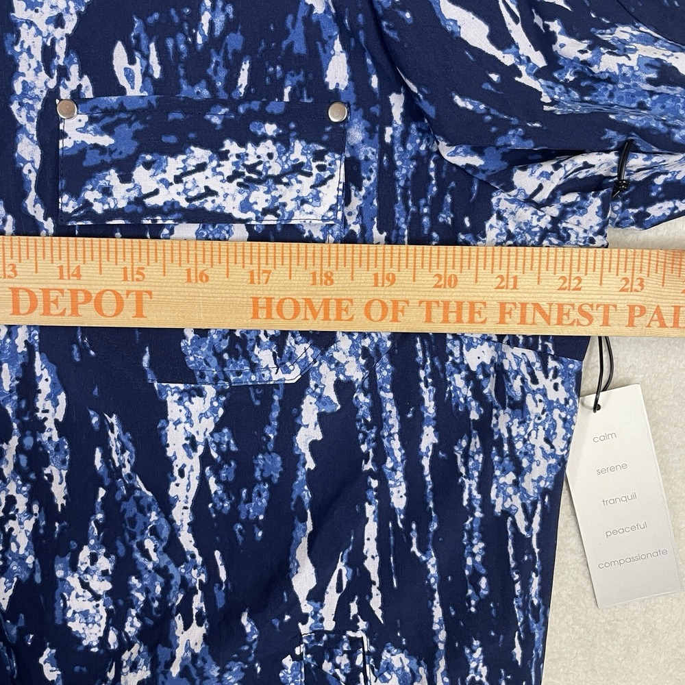 Zenergy By Chico's Neema Gulf Splash Zazu Jacket Womens Size 2 Large Brisk Blue - Picture 6 of 9